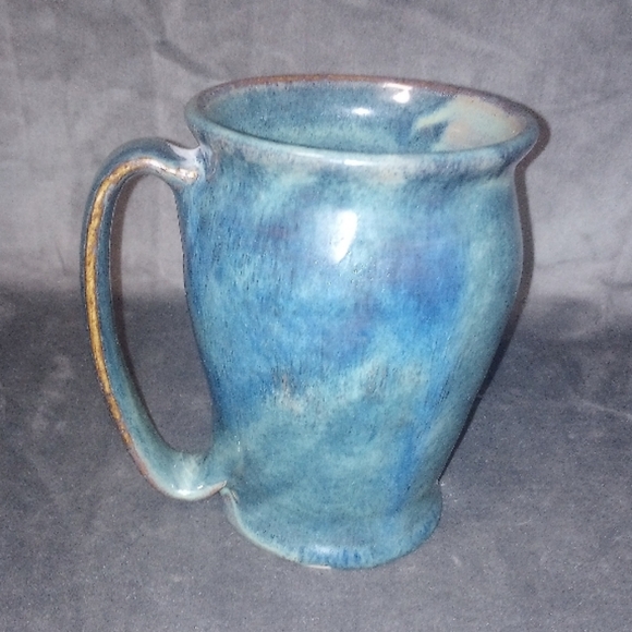 Hand Crafted Large Blue Ceramic Mug - Picture 4 of 6